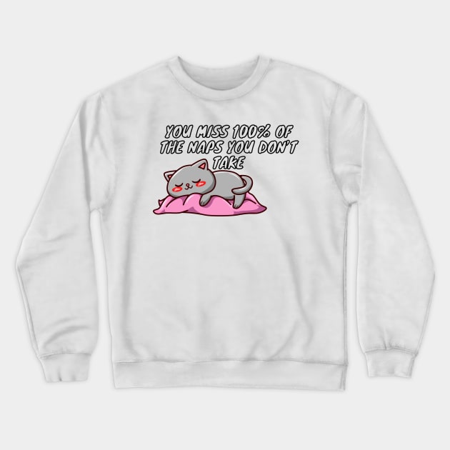 100% Sleepy Kitty Crewneck Sweatshirt by Sleepy Time Tales